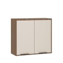 Ver imagem 1 de Armário Aéreo de Cozinha 80cm 2 Portas Aspen Luciane Móveis Vanilla/beige