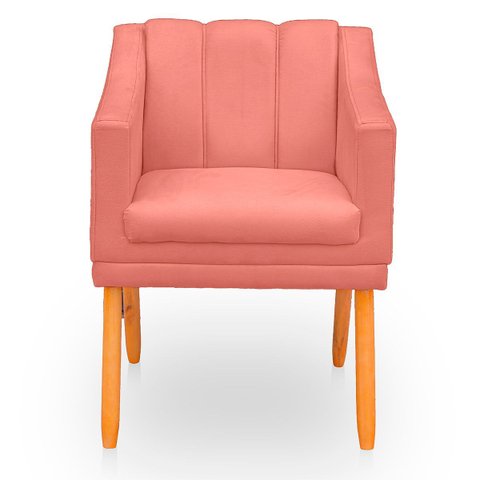 Poltrona Cadeira para Sala Confortável Moderna e Reforçada Mila Suede