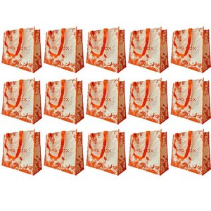 Bolsa Ecobag Sacola de Ombro Reutilizavel Kit 15 Uni Ecologica Compras Mercado Dobravel