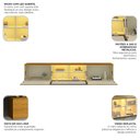 Ver imagem 2 de Aparador Nicho Sala Suspenso Luminare 151 Naturale Off White - Gelius