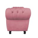 Ver imagem 7 de Recamier com Baú Grécia Namoradeira Calçadeira Suede Rose