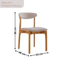Ver imagem 4 de Conjunto Sala de Jantar Mesa Madeira Maciça Genova 6 Cadeiras Monaco Yescasa Marrom/Brisa/Cinamomo I