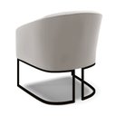 Ver imagem 5 de Kit 2 Poltronas Stella Veludo Cinza Base Industrial Preto - D'Rossi DRossi