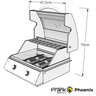 Churrasqueira Gás Phoenix 2 Queimadores - Embutir - 6