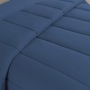 Ver imagem 3 de Edredom Minimal Queen Super Macio Malha 100% Algodão 01 Peça - Azul Marinho
