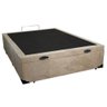 Cama Box Baú Casal Suede Sereneprime Bege 138x188x44 - 6