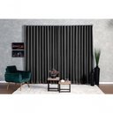 Ver imagem 2 de Cortina Microfibra com Voil 3,00x2,80 para Trilho Suíço Preto