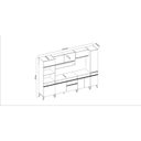 Ver imagem 3 de Cozinha Completa com Tampo 6 Peças 2 Nichos para Forno Requinte Yescasa