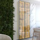 Ver imagem 1 de Cristaleira Conjunto 2 Torres Luminare Reflecta LED 100% MDF Off White - Gelius