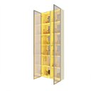 Ver imagem 4 de Cristaleira Conjunto 2 Torres Luminare Reflecta LED 100% MDF Off White - Gelius