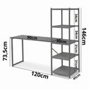 Ver imagem 5 de Escrivaninha Mesa para Estudo e Home Office Tower Klm Store