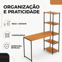 Ver imagem 6 de Escrivaninha Mesa para Estudo e Home Office Tower Klm Store