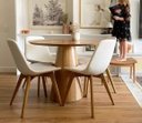 Ver imagem 1 de Mesa De Jantar Laminada 1,00m ****SOMENTE A MESA SEM CADEIRAS****