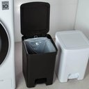 Ver imagem 6 de Conjunto para Banheiro Lixeira de Pedal 12l Trium e Escova Sanitária com Suporte Dual Preto ou