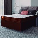 Ver imagem 6 de Cama Box Baú Casal Colchão Molas Qatar 138x188x63cm Marrom/branco- Suporta até 150kg por Pessoa