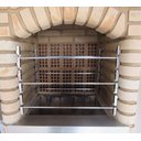 Ver imagem 6 de Suporte Inox Churrasqueira C/ 6 Barras Alumínio 70cm Maciça