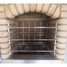 Suporte Inox Churrasqueira C/ 6 Barras Alumínio 70cm Maciça - 6