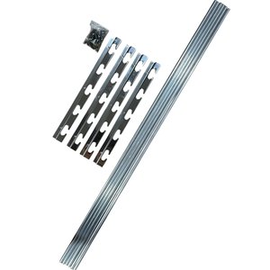 Suporte Inox Churrasqueira C/ 6 Barras Alumínio 70cm Maciça