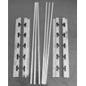 Suporte Inox Churrasqueira C/ 6 Barras Alumínio 70cm Maciça - 5