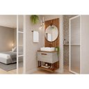 Ver imagem 1 de Conjunto Banheiro c/Esp Duna/Lua 60cm Cimento/Freijo MGM