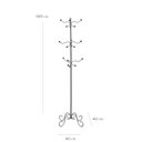 Ver imagem 6 de Cabide Cabideiro Mancebo Pedurador Ferro Pé Chão Estável Desmontável Decorativo Quarto Banheiro Hall