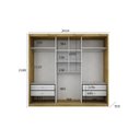Ver imagem 4 de Guarda Roupa Casal 3 Portas 4 Gavetas Paradizzo Novo Horizonte