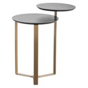 Ver imagem 2 de Mesa Lateral Industrial Chanfrada Artesano 44 Cm (largura) 2 Tampos Mdp Nero (preto) Pé Aço