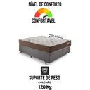Ver mais imagens de Base Box Baú Bipartido Casal 138x188 Linho  com Colchão Relax Adorabile Molas Ensacadas