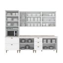 Ver imagem 1 de Cozinha Modulada Henn Americana Henn 7 Peças C/ Pés C5p52 Branco