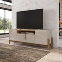 Ver imagem 1 de Rack Para TV até 60 Polegadas Pés em Madeira Maciça 190cm Lizz Versátile