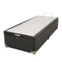 Ver imagem 2 de Cama Box Baú Castor Solteiro Vellus Cinza 120x203x35cm