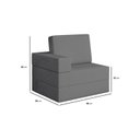 Ver imagem 5 de Sofá Cama À Vácuo 1 Lugar Linha Modular Flip Magic Yescasa