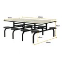 Ver mais imagens de Mesa para Refeitório Fixa 8 Lugares MDP Branco de 25 mm - Assento Preto - 50104