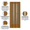 Ver imagem 5 de Porta Sanfonada de PVC Translucido 210cm x 84cm Plastporta Bcf Marrom/Cerejeira com