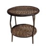 Conjunto de Poltronas Fibra Sintética Bali - 2 Poltronas + 1 Mesa Centro - Tecido Duna Preto - 3