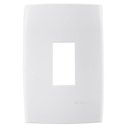 Ver imagem 1 de Placa Acabamento 4x2 com 1 Furo Vertical+Suporte Astra