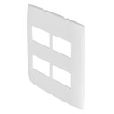 Ver imagem 2 de Placa Acabamento 4x4 com 2+2 Furos Horizontal Separados+Suporte Astra