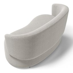 Kit 2 Poltronas e 1 Namoradeira Aisha Orgânica Bouclê Bege - Desk Design - 11
