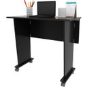 Ver imagem 1 de Mesa Escrivaninha Dobrável com Rodízio Preto