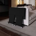 Ver imagem 2 de Mesa Escrivaninha Dobrável com Rodízio Preto