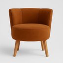 Ver imagem 5 de Poltrona pra Consultório Sala de Espera Pés Retrô Tecido Veludo Estrutura Resistente