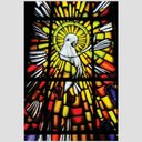 Ver imagem 2 de Quadro Pomba Do Espírito Santo Vinil Moldura Branca 30X20Cm