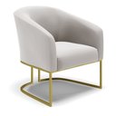 Ver imagem 5 de Cadeira Sala de Jantar Base Industrial Dourado Kit 2 Stella Veludo D03 - D’Rossi