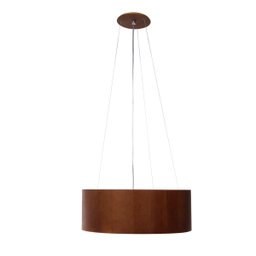 Lustre Pendente Madeira Redondo 25cm Mel - 3