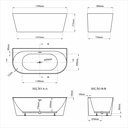 Ver mais imagens de Banheira Freestanding Imersão Oslo Branco 1,7m Pex