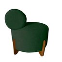 Ver imagem 3 de Kit 2 Poltronas Decorativa Mônaco Veludo Verde