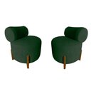 Ver imagem 1 de Kit 2 Poltronas Decorativa Mônaco Veludo Verde