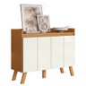 Aparador Buffet Organizador Cantinho do Café Cannes 108cm 04 Portas Cinamomo Branco - Desk Design - 2