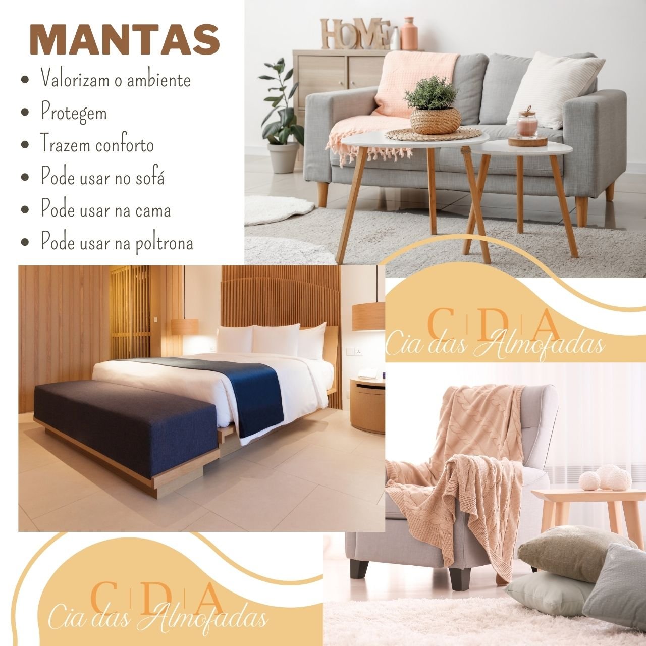 Manta Sofa Peseira Algodao Grande Diversas Cores 2.50x1.50m - Bege - 3