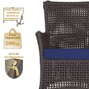 Ver imagem 4 de 1 Sofá Área e Mesa Igapó Alumínio Pintura Fendi Corda Náutica Estofado Impermeável Almofada 10 Trama